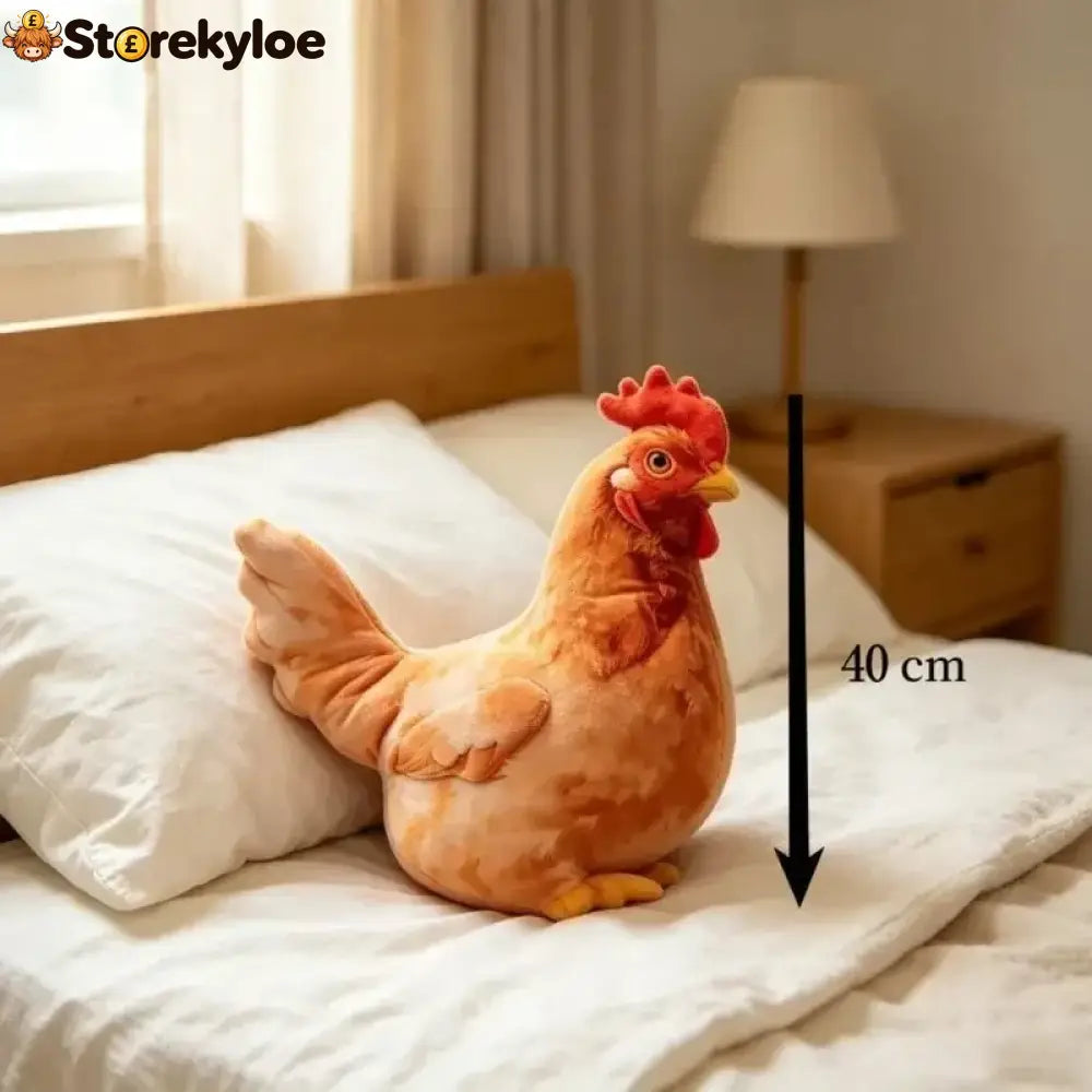 Cute Chicken-shaped Plush Pillow – Realistic Hen Stuffed Animal & Home Decor Cushion - Cute Chicken