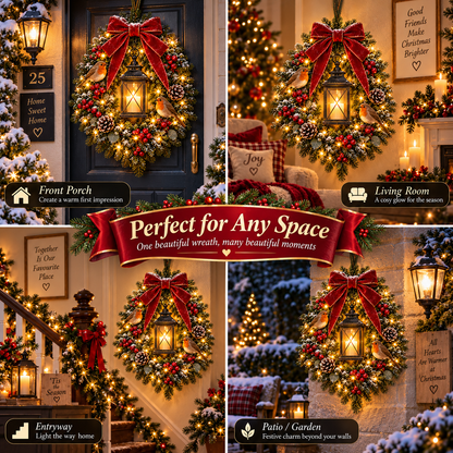 ✨Last Day 49% OFF✨🐦 A Robin Glow™ – Lighted Robin Christmas Wreath