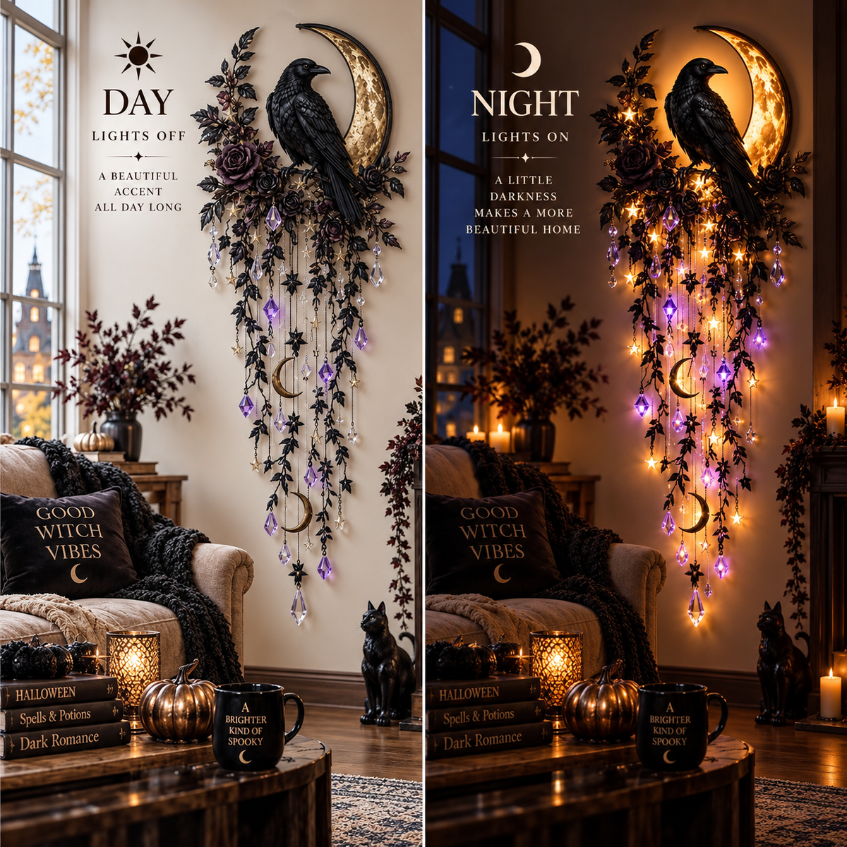 🔥Last Day 49% OFF -✨Elegant Halloween Cascade Wall Light Collection