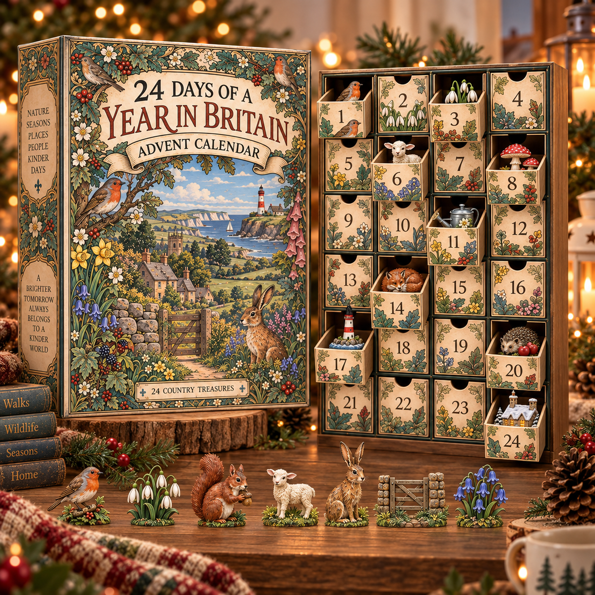 A Year in Britain Advent Calendar – 24 Days of Country, Coast & Wildlife Treasures