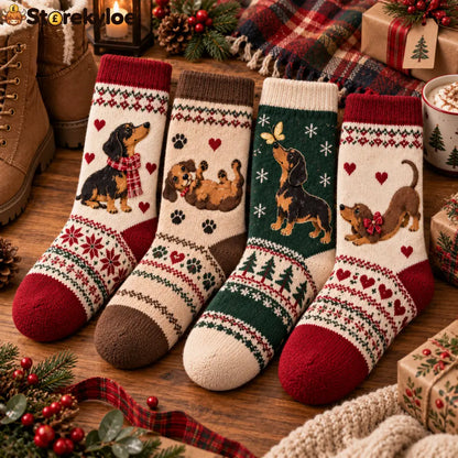 Dachshund Cosy Winter Socks Collection – Eight Little Personalities One Big Love - A