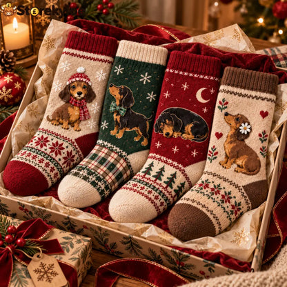 Dachshund Cosy Winter Socks Collection – Eight Little Personalities One Big Love - B