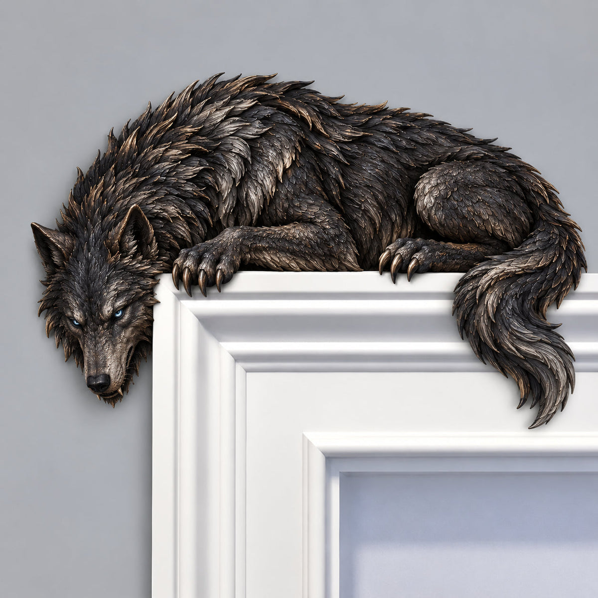 🐉🔥 Sleeping Dragon Door Topper | Medieval Fantasy Dragon Guardian Wall Décor 🏰✨