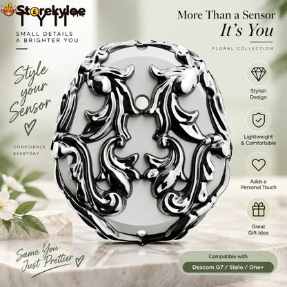Decorative CGM Sensor Covers – Stylish Protective Covers Compatible with Dexcom G7 Stelo & One+