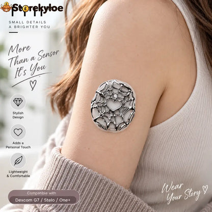 Decorative CGM Sensor Covers – Stylish Protective Covers Compatible with Dexcom G7 Stelo & One+
