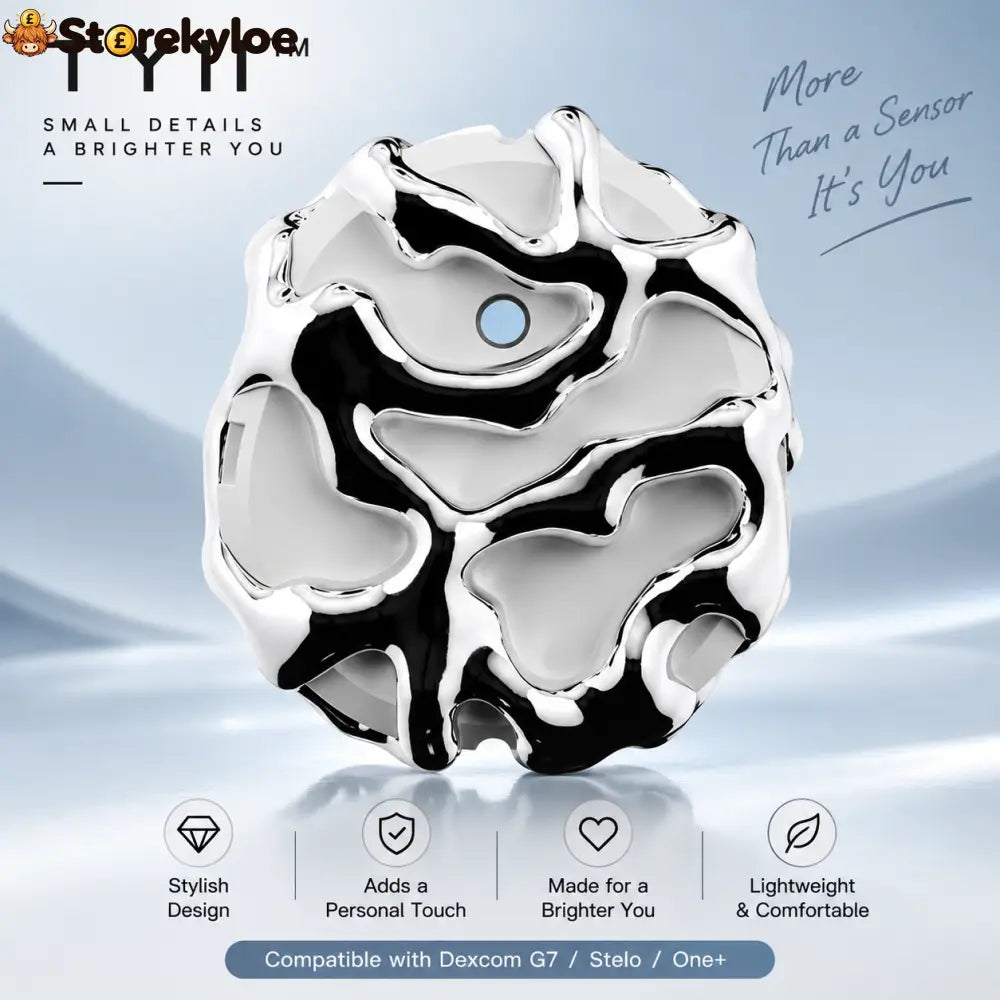 Decorative CGM Sensor Covers – Stylish Protective Covers Compatible with Dexcom G7 Stelo & One+ - E