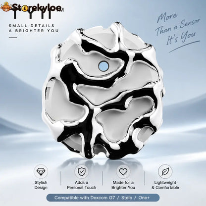 Decorative CGM Sensor Covers – Stylish Protective Covers Compatible with Dexcom G7 Stelo & One+ - E
