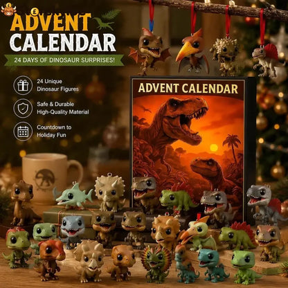 ⭐🦖Dinosaur Advent Calendar 24‑Day Christmas Countdown Calendar - BUY 1