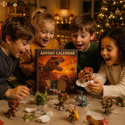 ⭐🦖Dinosaur Advent Calendar 24‑Day Christmas Countdown Calendar - BUY 1