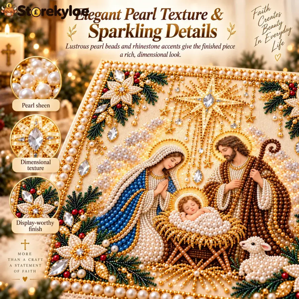 🙏✝️diy Christian Pearl Artwork Kit✈️ Buy 2+ Get Free Shipping