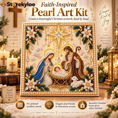 🙏✝️diy Christian Pearl Artwork Kit✈️ Buy 2+ Get Free Shipping