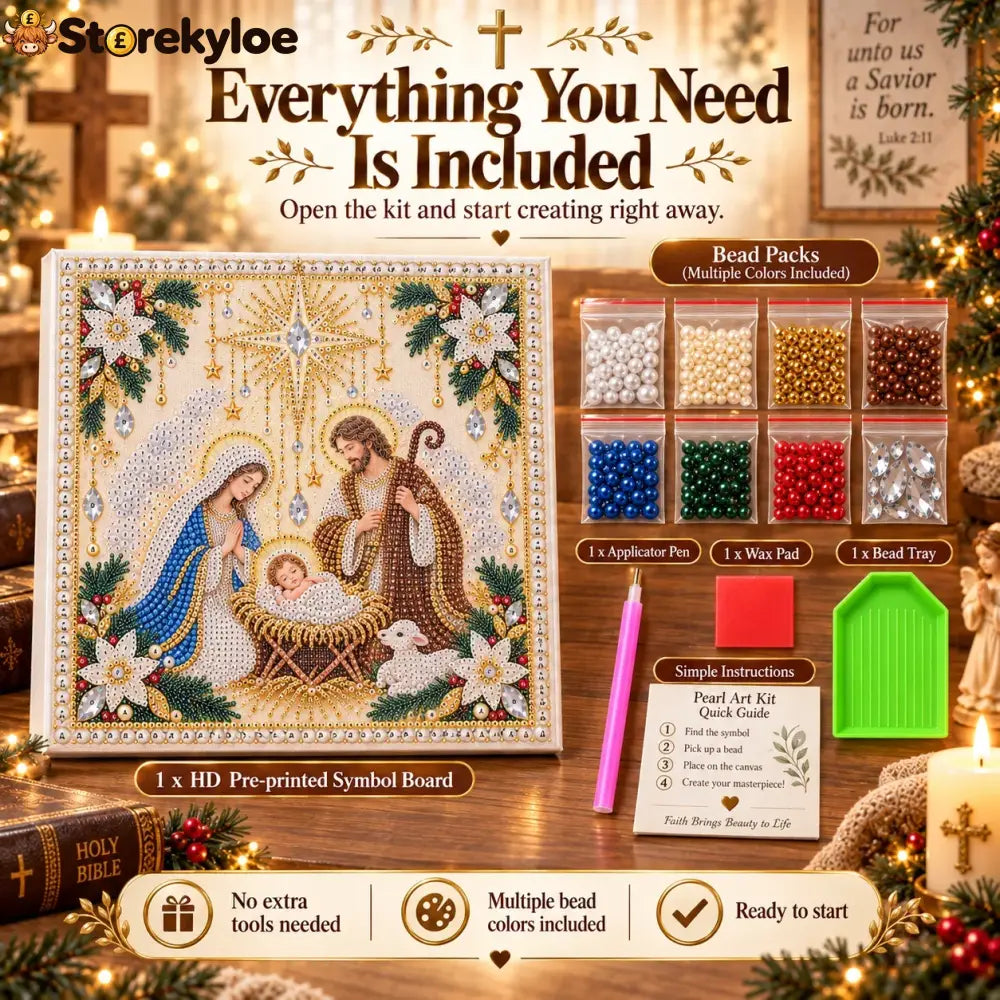 🙏✝️diy Christian Pearl Artwork Kit✈️ Buy 2+ Get Free Shipping