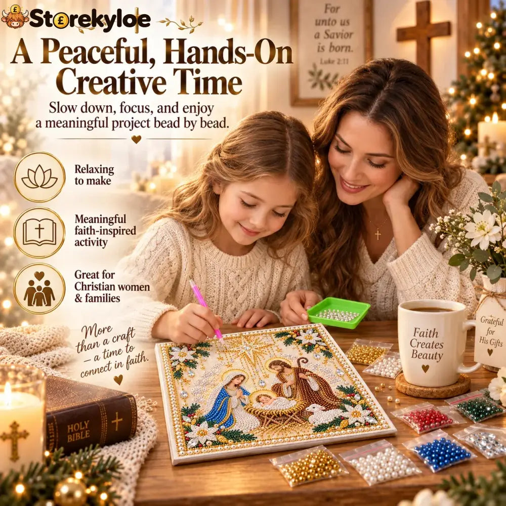 🙏✝️diy Christian Pearl Artwork Kit✈️ Buy 2+ Get Free Shipping