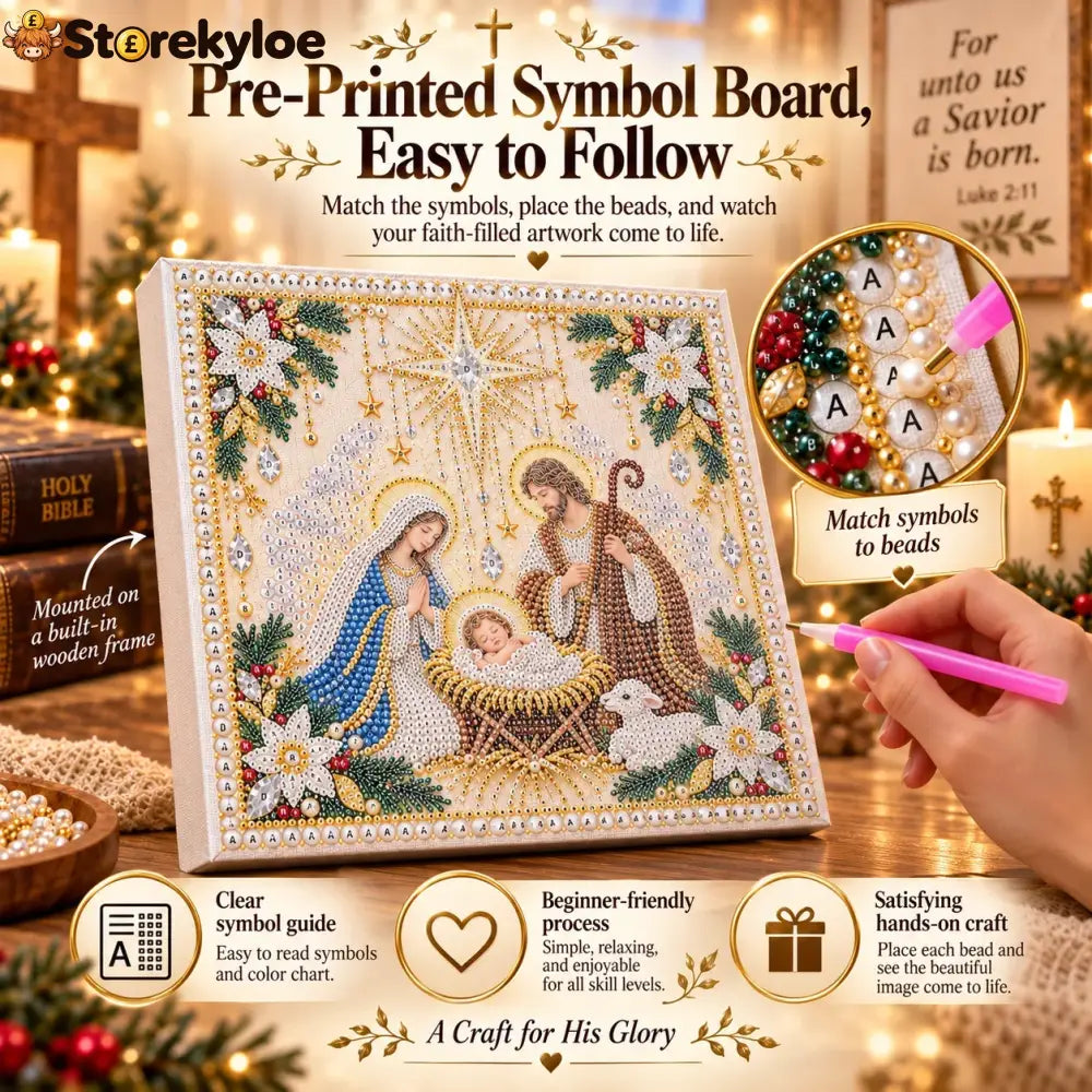 🙏✝️diy Christian Pearl Artwork Kit✈️ Buy 2+ Get Free Shipping