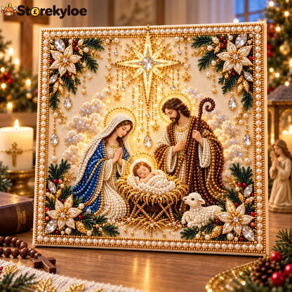 🙏✝️diy Christian Pearl Artwork Kit✈️ Buy 2+ Get Free Shipping - 🌟 Holy Nativity