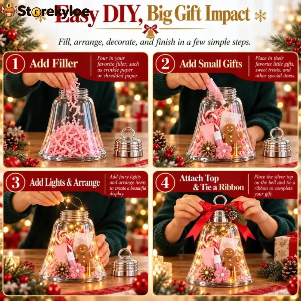 🎄🎁DIY Christmas Bell Gift Box
