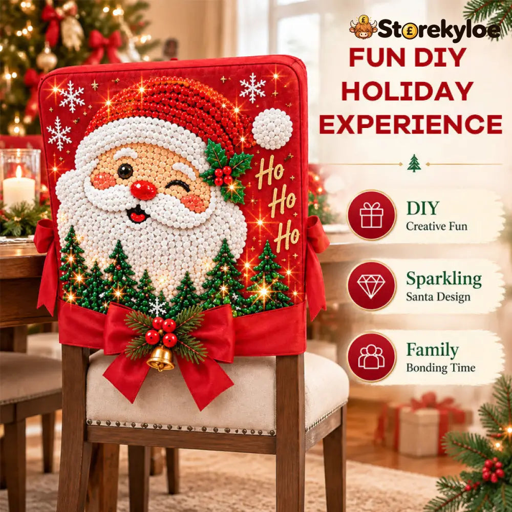 DIY Christmas Diamond Painting Chair Covers - Houseware & Kitchen