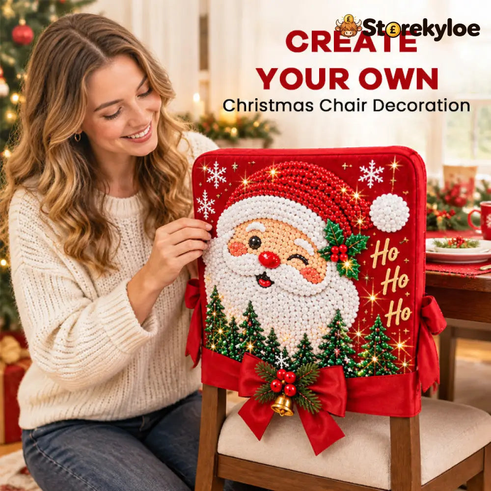DIY Christmas Diamond Painting Chair Covers - Houseware & Kitchen
