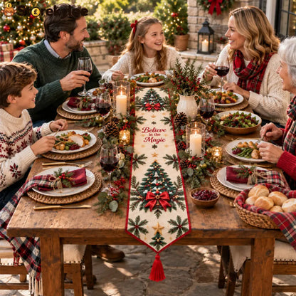 ✨ DIY Christmas Diamond Painting Table Runner Kit - Houseware & Kitchen