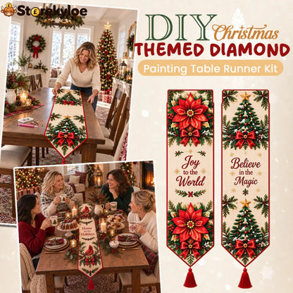✨ DIY Christmas Diamond Painting Table Runner Kit - Houseware & Kitchen