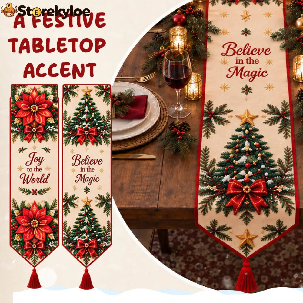 ✨ DIY Christmas Diamond Painting Table Runner Kit - Houseware & Kitchen