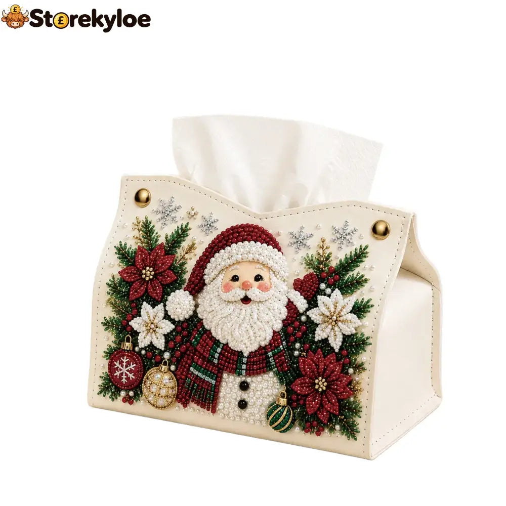 Diy Christmas Diamond Painting Tissue Box Special-shaped Pearl Rhinestones Handmade Holiday Home Decor Craft Kit