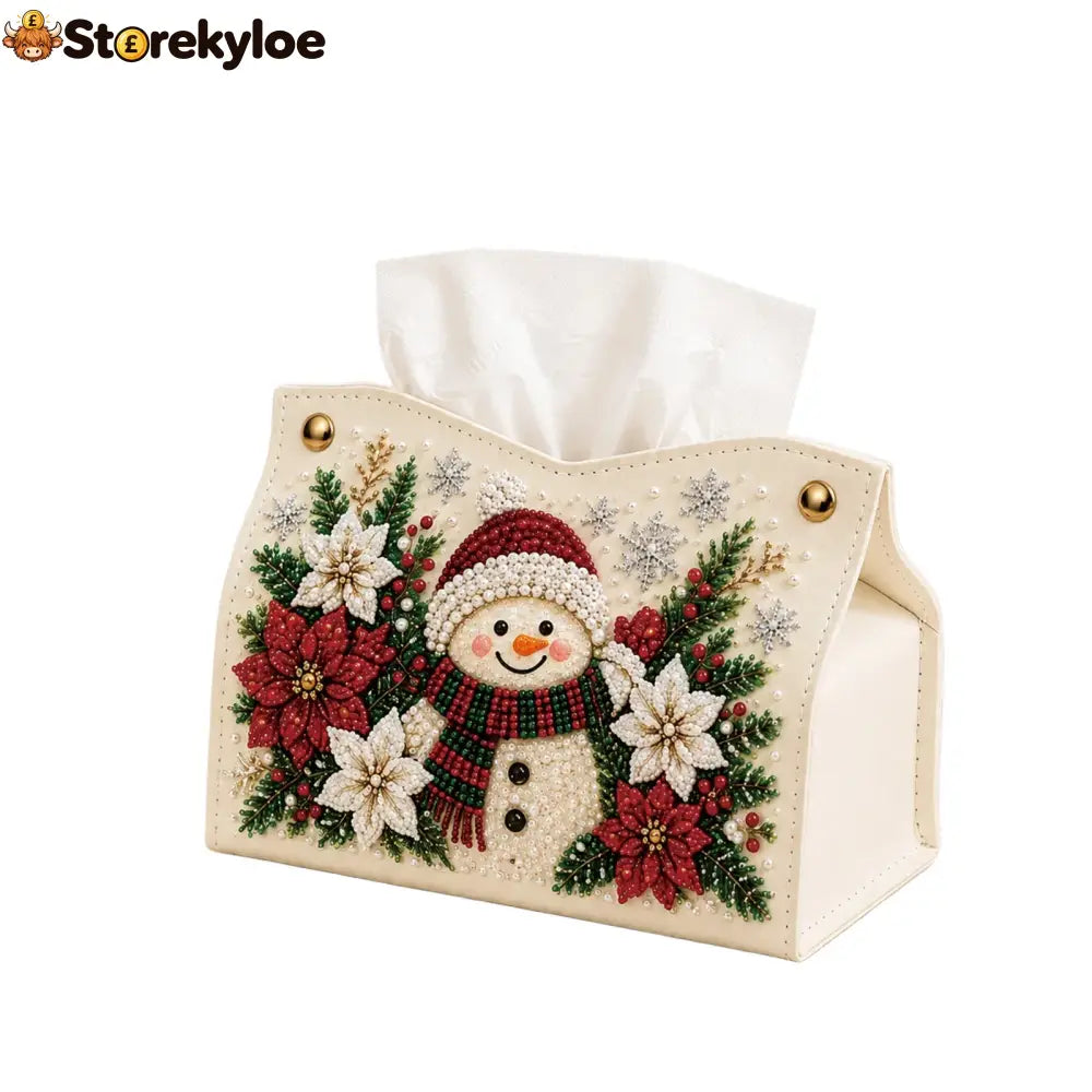 Diy Christmas Diamond Painting Tissue Box Special-shaped Pearl Rhinestones Handmade Holiday Home Decor Craft Kit