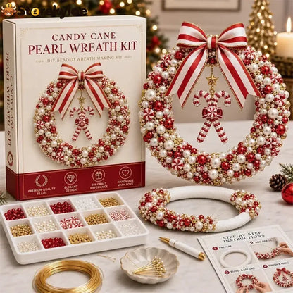 DIY Christmas Pearl Beaded Wreath Kit – image 10