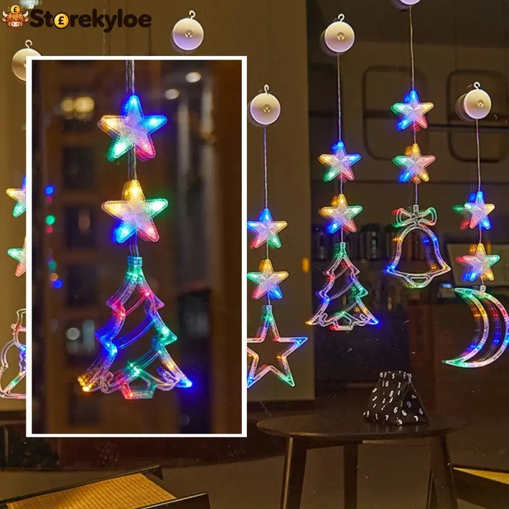 ⏳LAST DAY SALE ONLY ￡7.99!!🎄❄️ DIY Christmas Snowflake Suction Cup LED Lights ✨ | Battery Operated Warm & Multi-Colour