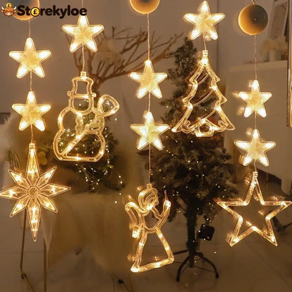 ⏳LAST DAY SALE ONLY ￡7.99!!🎄❄️ DIY Christmas Snowflake Suction Cup LED Lights ✨ | Battery Operated Warm & Multi-Colour