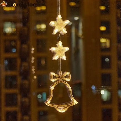 ⏳LAST DAY SALE ONLY ￡7.99!!🎄❄️ DIY Christmas Snowflake Suction Cup LED Lights ✨ | Battery Operated Warm & Multi-Colour