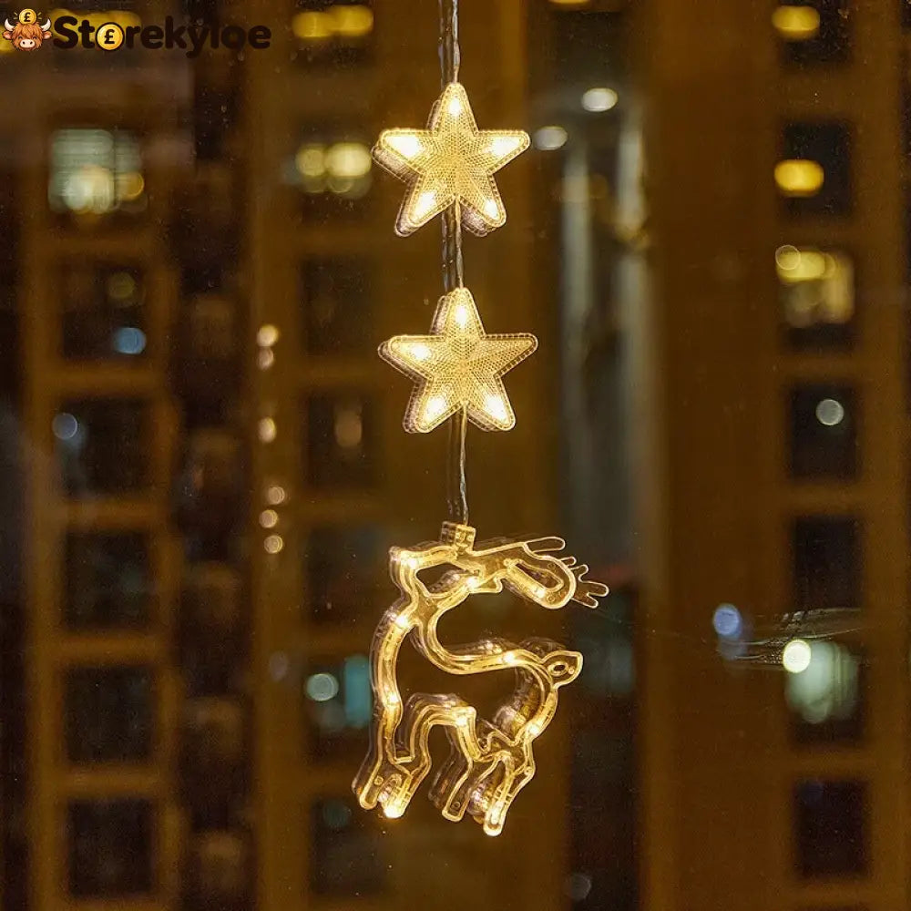 ⏳LAST DAY SALE ONLY ￡7.99!!🎄❄️ DIY Christmas Snowflake Suction Cup LED Lights ✨ | Battery Operated Warm & Multi-Colour