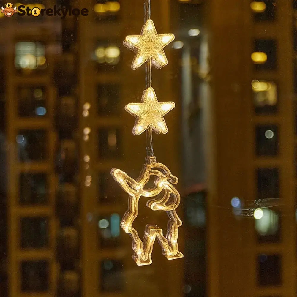 ⏳LAST DAY SALE ONLY ￡7.99!!🎄❄️ DIY Christmas Snowflake Suction Cup LED Lights ✨ | Battery Operated Warm & Multi-Colour