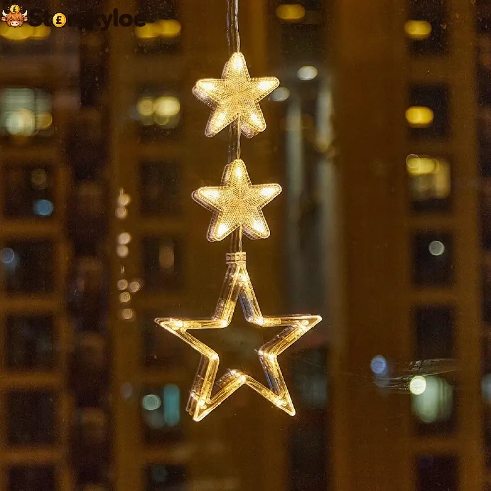 ⏳LAST DAY SALE ONLY ￡7.99!!🎄❄️ DIY Christmas Snowflake Suction Cup LED Lights ✨ | Battery Operated Warm & Multi-Colour
