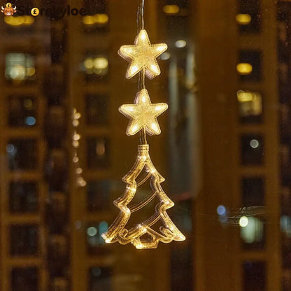 ⏳LAST DAY SALE ONLY ￡7.99!!🎄❄️ DIY Christmas Snowflake Suction Cup LED Lights ✨ | Battery Operated Warm & Multi-Colour