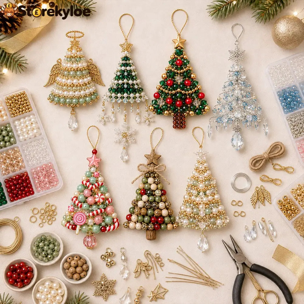 🎄 DIY Christmas Tree Beaded Ornament Kit
