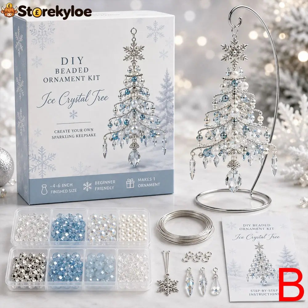 🎄 DIY Christmas Tree Beaded Ornament Kit - B
