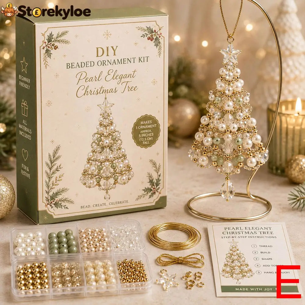 🎄 DIY Christmas Tree Beaded Ornament Kit - E