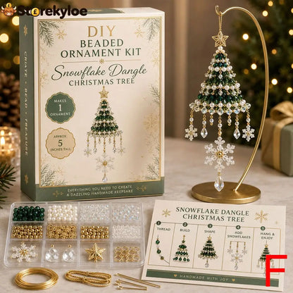 🎄 DIY Christmas Tree Beaded Ornament Kit - F