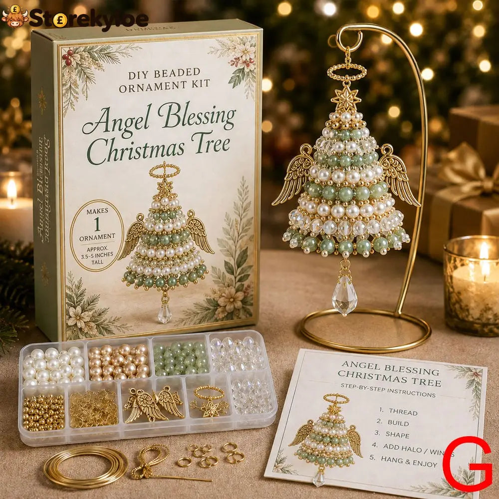 🎄 DIY Christmas Tree Beaded Ornament Kit - G