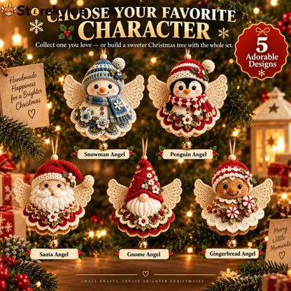 🎄 Diy Crochet Christmas Angel Ornament Kit – Make Hang & Treasure✨