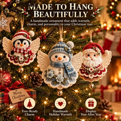 🎄 Diy Crochet Christmas Angel Ornament Kit – Make Hang & Treasure✨