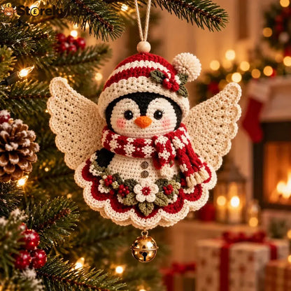 🎄 Diy Crochet Christmas Angel Ornament Kit – Make Hang & Treasure✨ - 🐧 Penguin