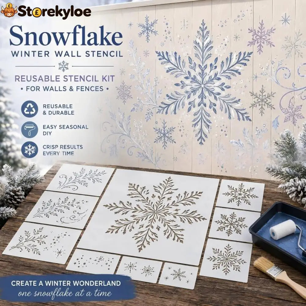 🎄✨DIY Garden Painting Templates for Every Space🎅✨ - ❄️Snowflake - Hot Sale