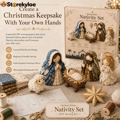 ✨ DIY Patchwork Nativity Scene Sewing Kit