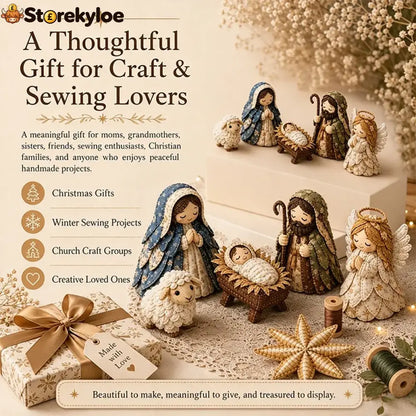 ✨ Diy Patchwork Nativity Scene Sewing Kit