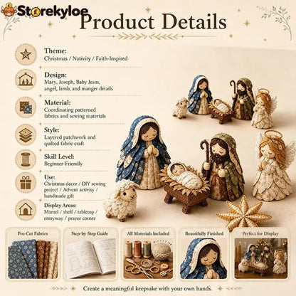 ✨ Diy Patchwork Nativity Scene Sewing Kit
