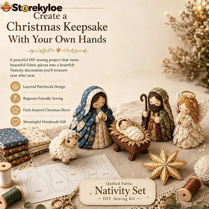 ✨ Diy Patchwork Nativity Scene Sewing Kit