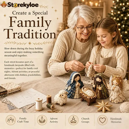 ✨ Diy Patchwork Nativity Scene Sewing Kit