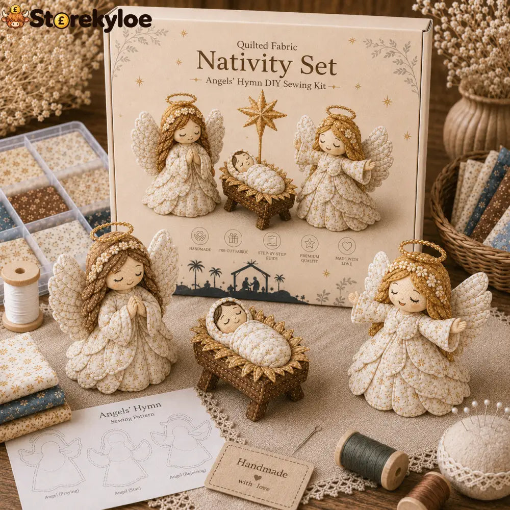✨ DIY Patchwork Nativity Scene Sewing Kit